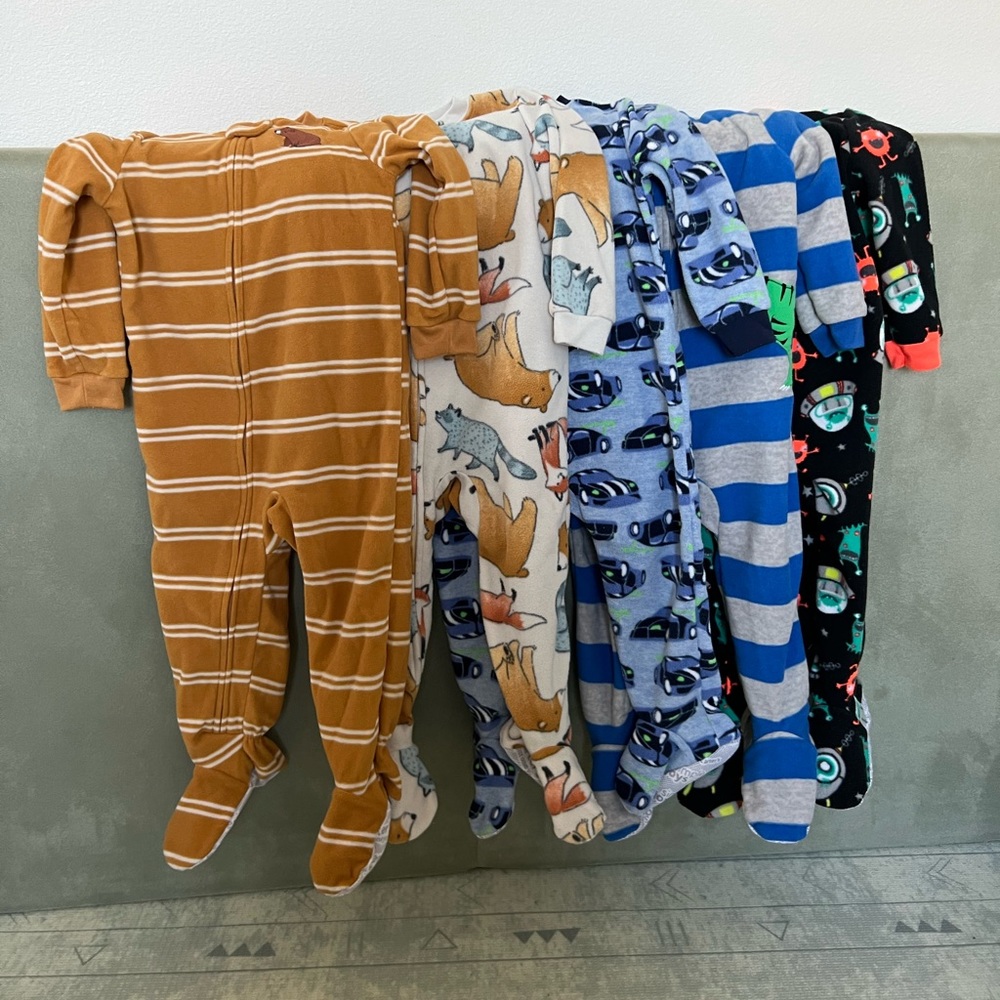 Carters fleece pajamas size 24 mos & 2 T